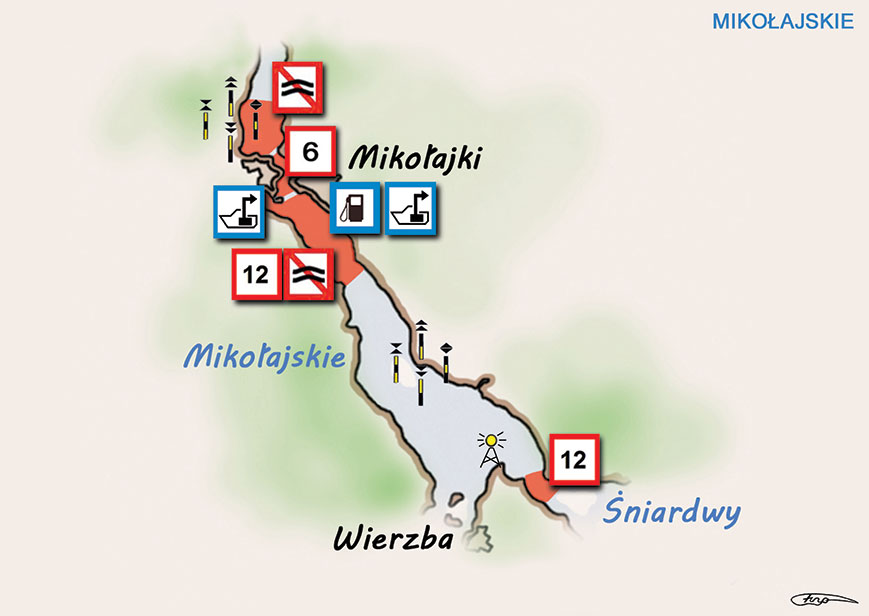 Poradnik - motorowodne Mazury - jezioro Mikołajskie